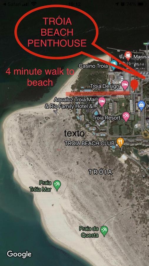 Beautiful Penthouse Apartment With Terrace - 4 Minute Walk To The Beach ترويا المظهر الخارجي الصورة